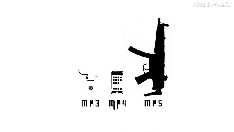 mp3 mp4 mp5, nice, fuzil, arma, aparelho de som, HD wallpaper