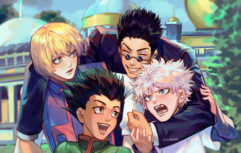 Hunter x Hunter - Gon,Killua,Kurapika,Leorio,Illumi,Hisoka, an art