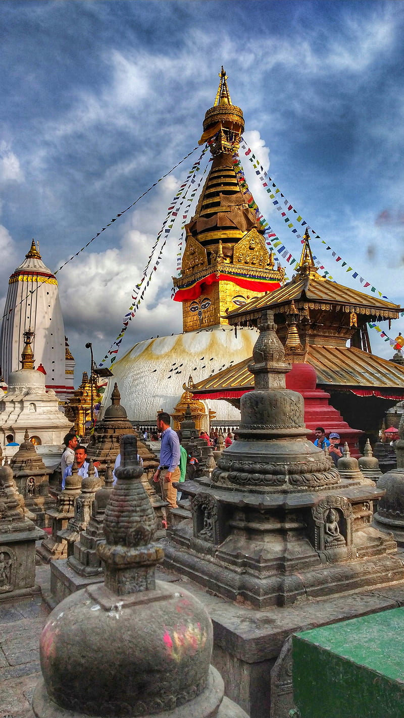 Swayambhunath Stupa, best, budhha, nepal, religious, visitnepal2020, HD phone wallpaper