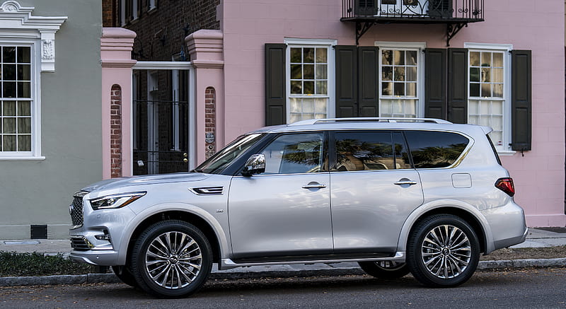 2018 Infiniti QX80 (Color: Liquid Platinum) - Side, car, HD wallpaper ...