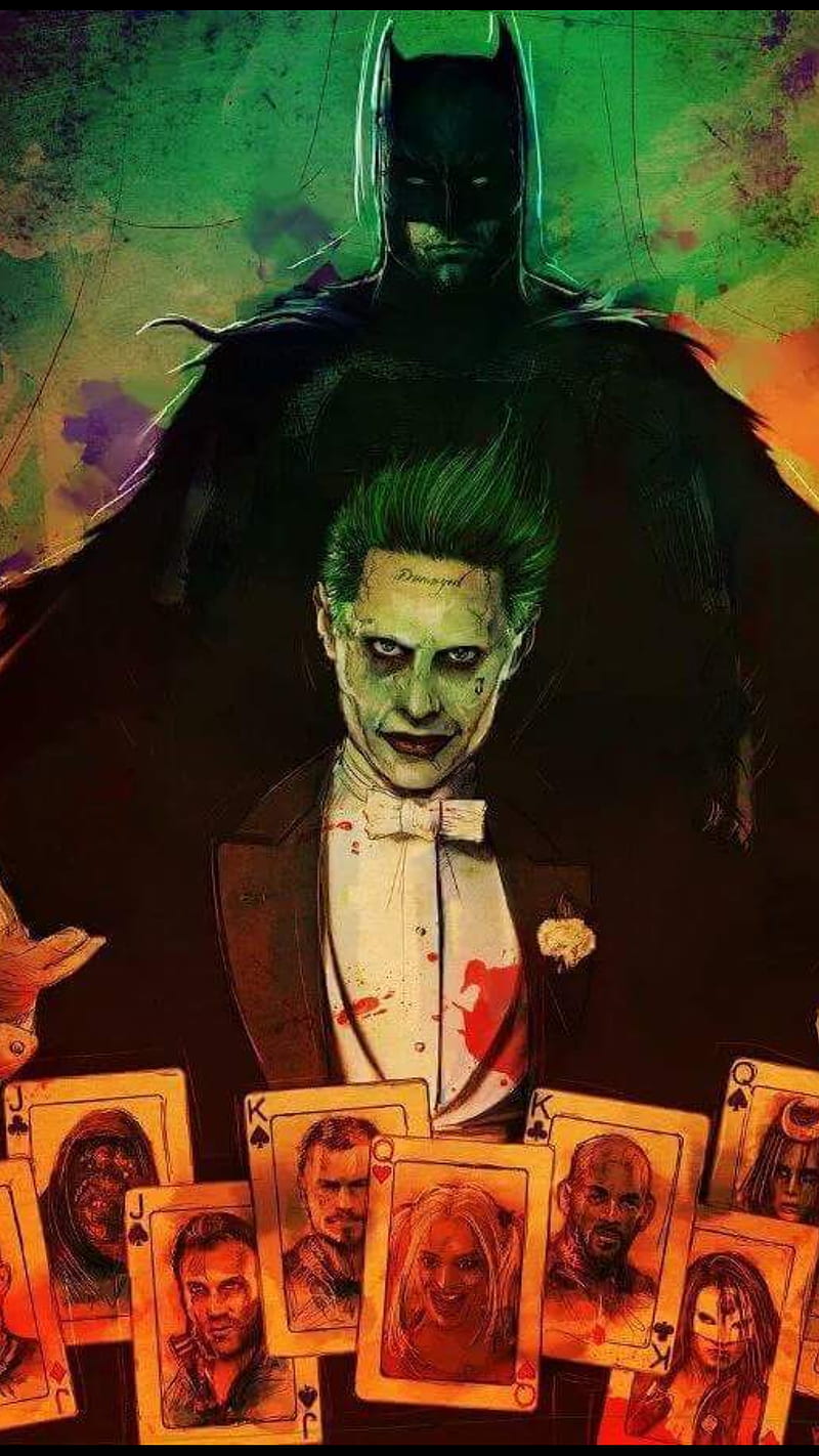 Joker And Batman, ben affleck, dc, hero, jared letto, movie, HD phone wallpaper