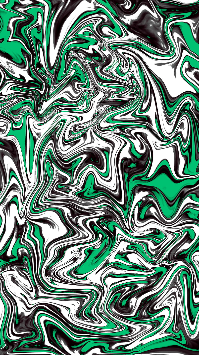 Cartoony green liquid, abstract, fluid, green white color, illustration, white, HD phone wallpaper