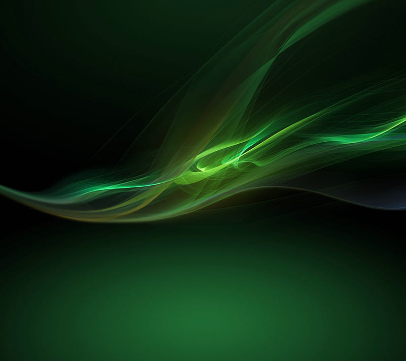 Green Xperia Z, 3D , technology, abstract, cell phones, HD wallpaper