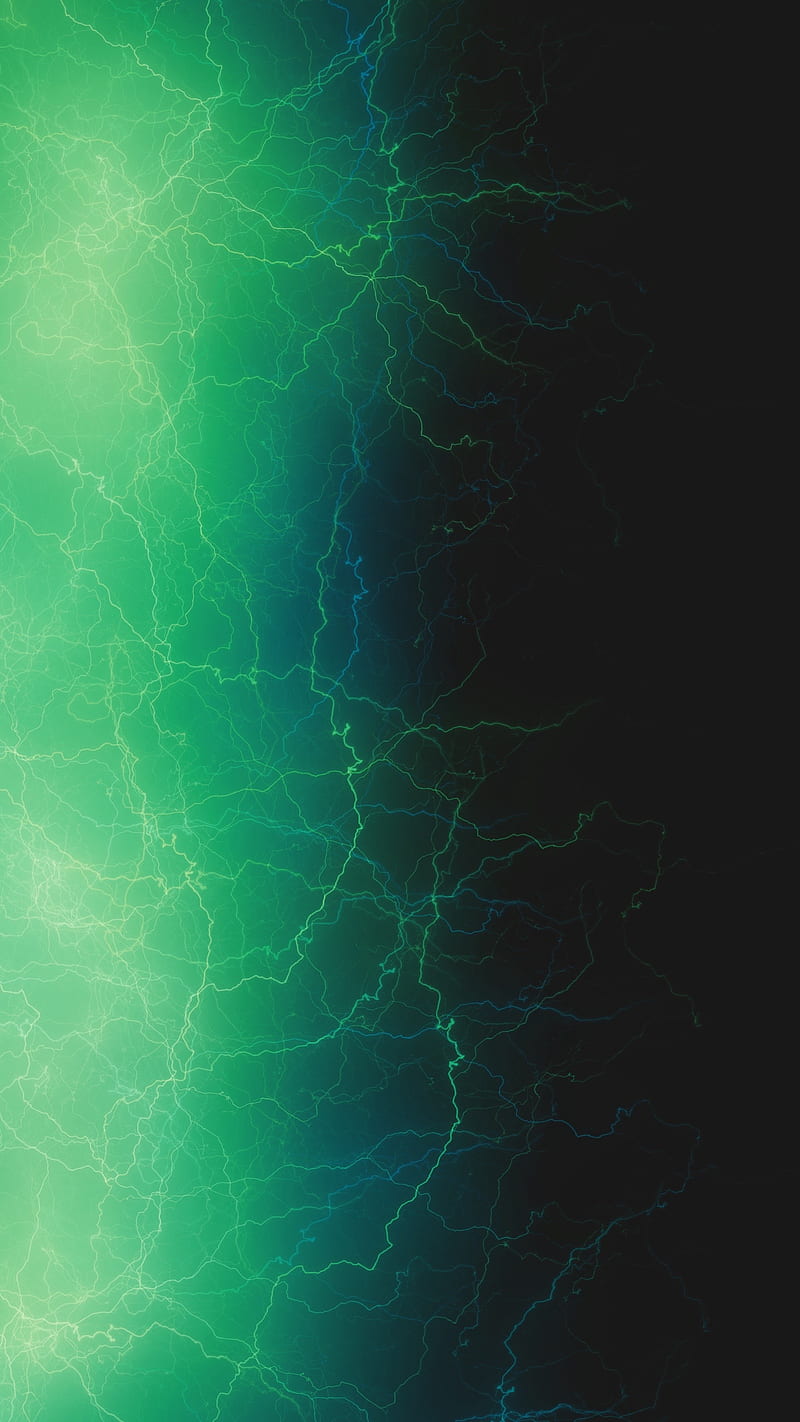 Green Power, FMYury, Green, abstract, black, bright, color, colorful, colors, electric, electro, energy, gradient, layers, light, lightning, lightnings, lines, magic, power, HD phone wallpaper