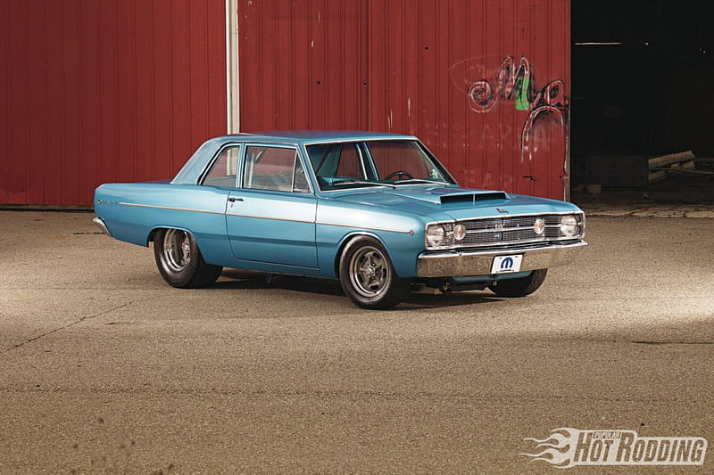 1968-Dodge-Dart, Classic, Dart, Blue, Mopar, HD wallpaper