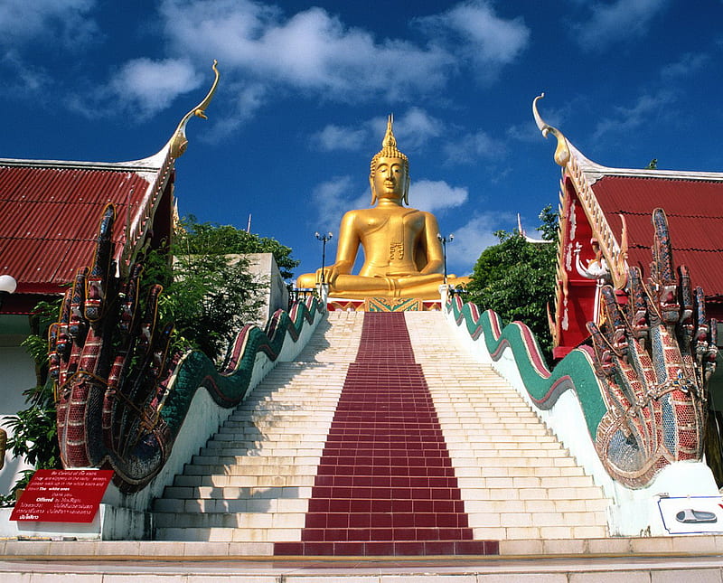 The Big Buddha, samui, samui island, thailand, the big buddha koh, HD wallpaper