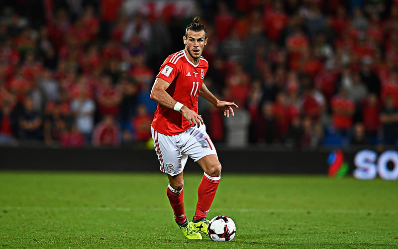 Gareth Bale Wales national football team, football game, Welsh football player, soccer star, HD wallpaper