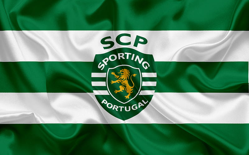 Sporting, football club, Lisbon, Portugal, emblem, Sporting logo, Portuguese football club, HD wallpaper