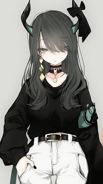 Anime demon girl, HD phone wallpaper | Peakpx