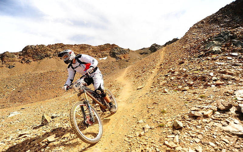 Extreme mountain biking Sports 09, HD wallpaper