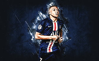 Kylian Mbappe, portrait, Paris Saint Germain, PSG, French football ...
