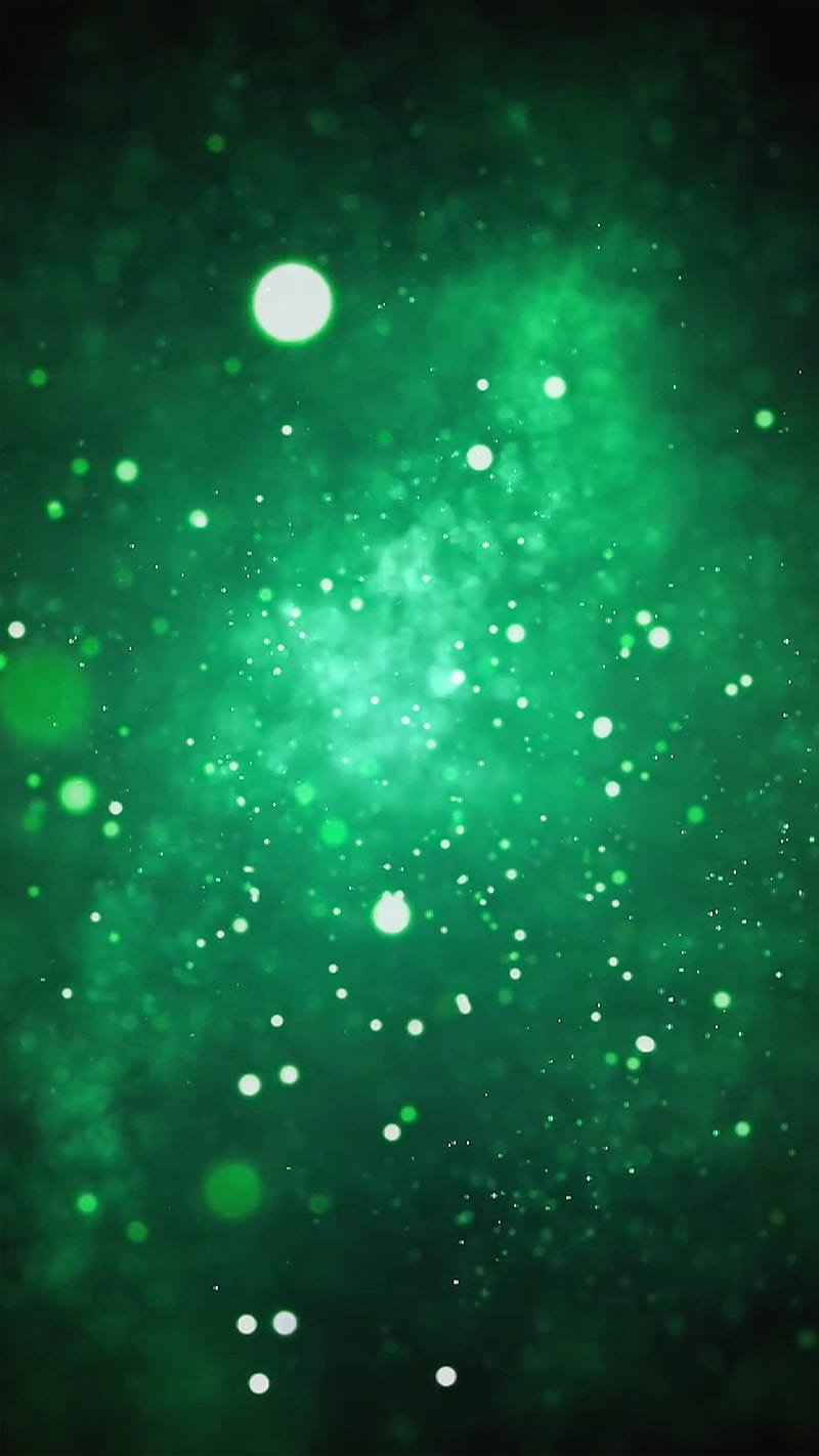 organic greenness, DARK, abstract, cosmos, flow, green, particles, smooth, space, HD phone wallpaper