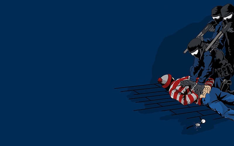 Funny, Humor, Waldo, HD wallpaper