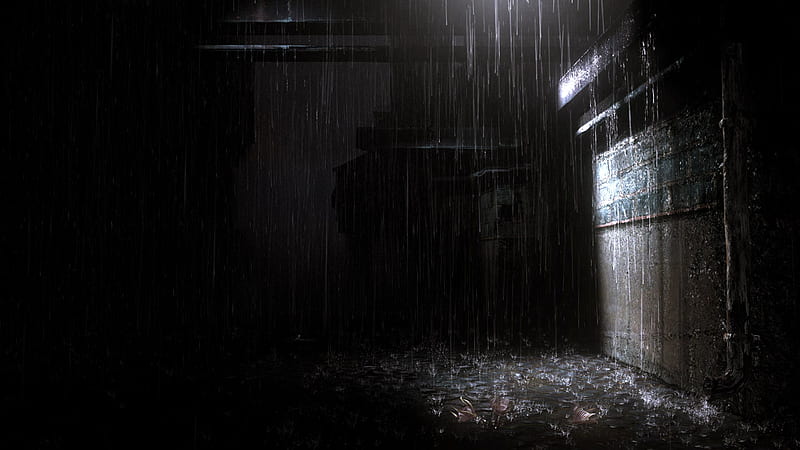 Hard rain, rain, alley, abstract, dark, HD wallpaper | Peakpx