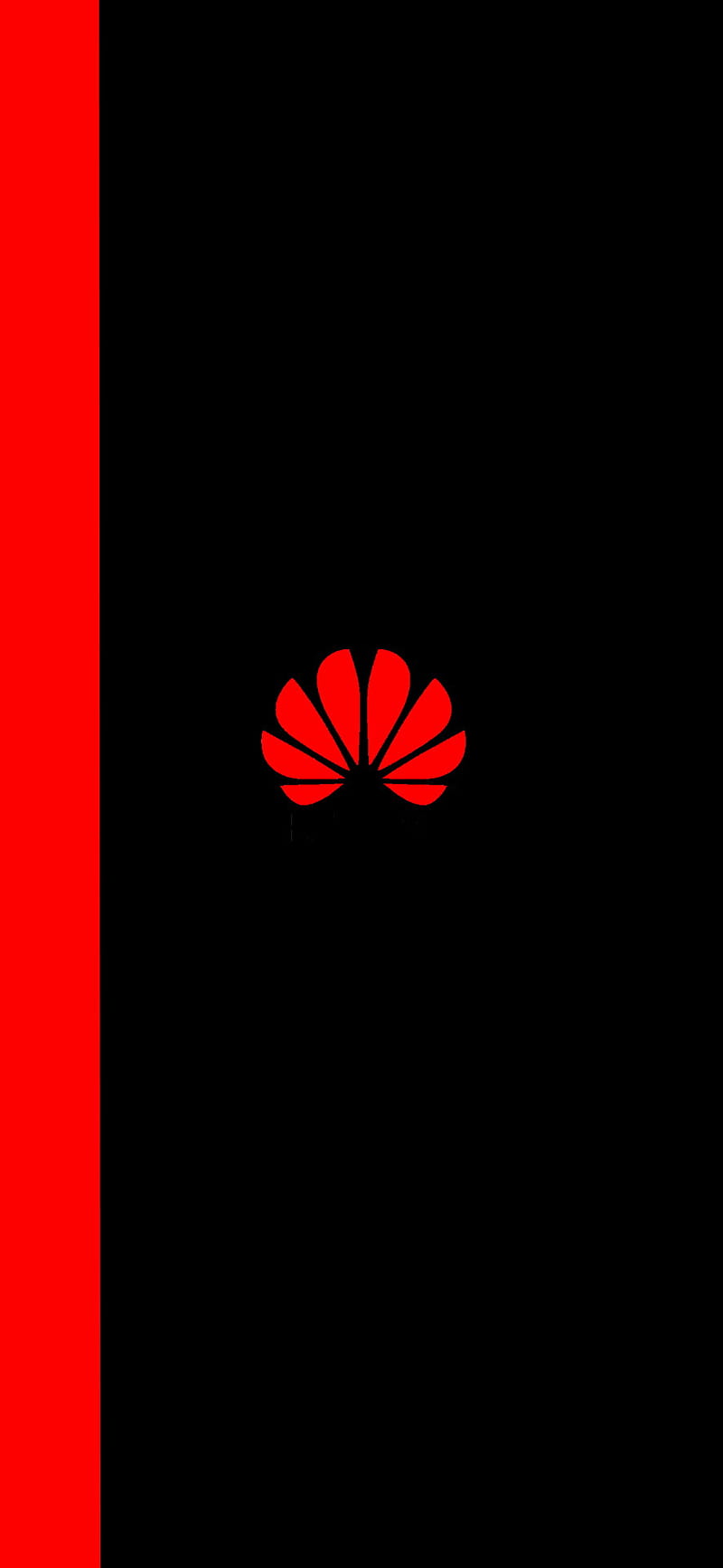 Huawei Logo, amoled, black, edge, emui, honor, patterns, red, HD phone wallpaper