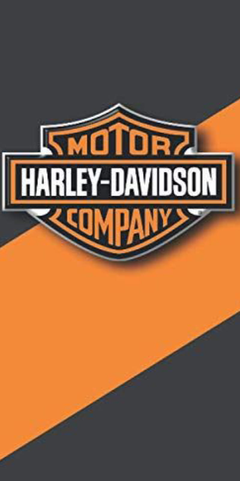 Harley Davidson, orange, electric blue, HD phone wallpaper | Peakpx