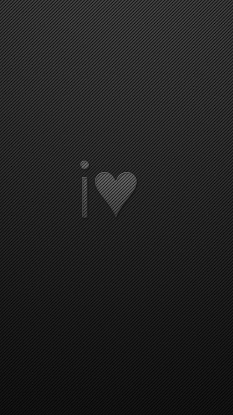 Black, heart, love, simple, HD phone wallpaper | Peakpx