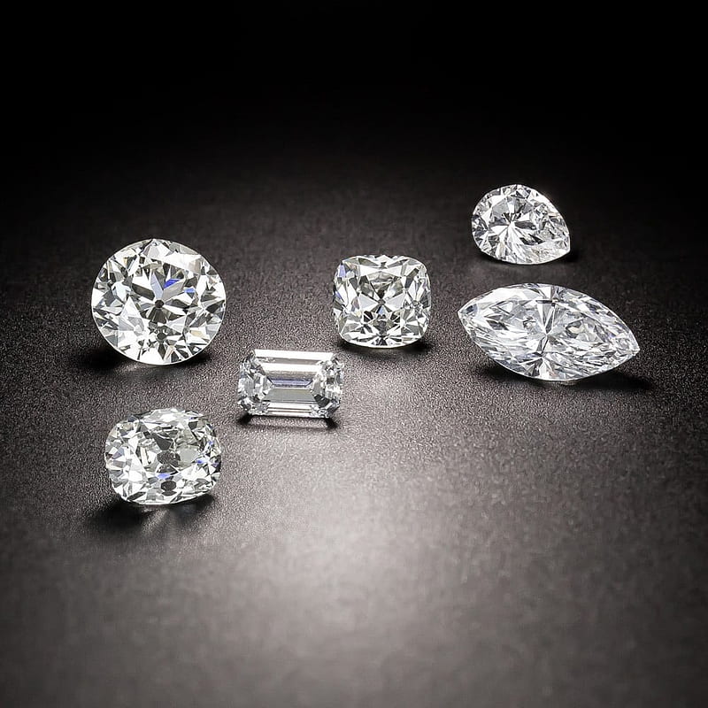 Loose Diamonds in Different Cuts. Antique Jewelry University, HD phone wallpaper