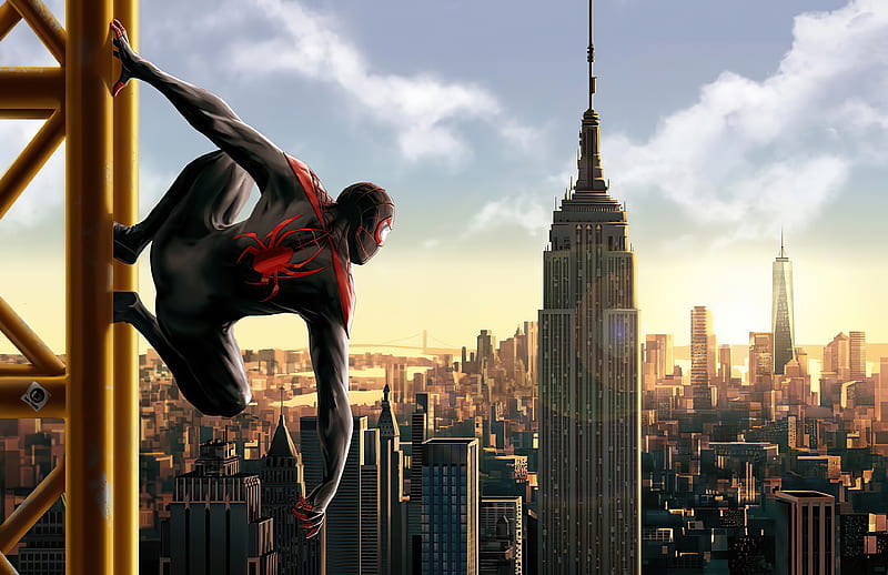 Miles Morales Spider-Man Into The Spider-Verse, HD wallpaper