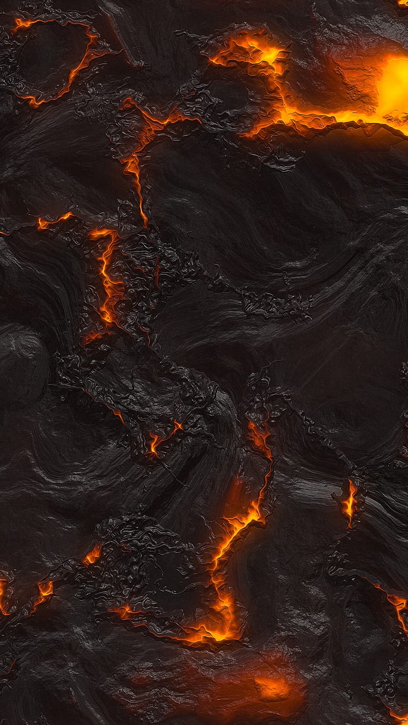 Lava Texture, hot, fire, cranny, surface, lockscreen, background, HD phone  wallpaper | Peakpx