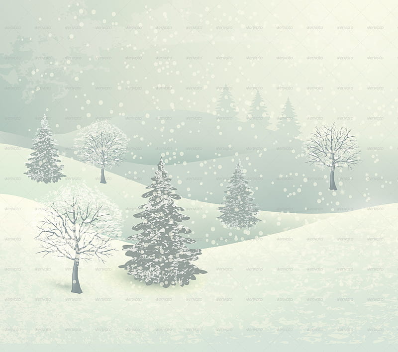 Winter Scene, snow, yule, HD wallpaper