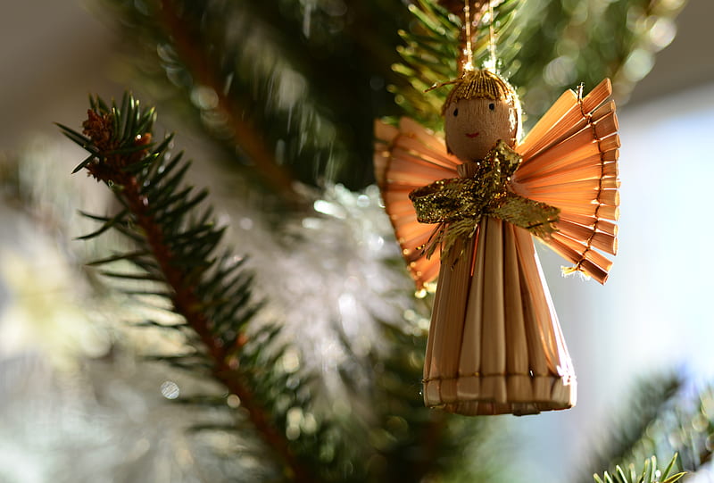 Holiday, Christmas, Angel, Decoration, Doll, HD wallpaper