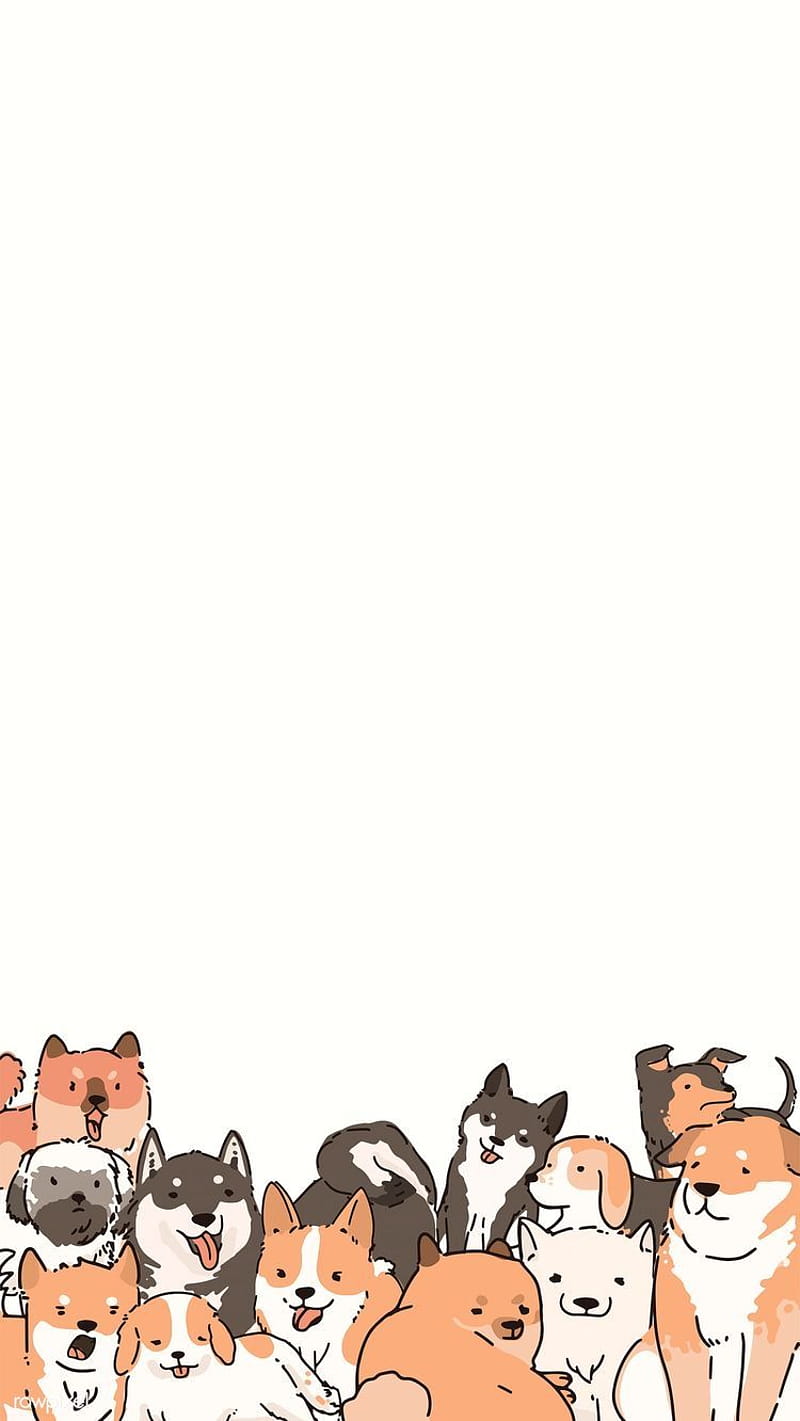 Собачкадля записей  Corgi cartoon Cute animal drawings Dog wallpaper  iphone