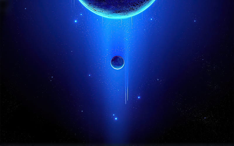 Nebula Space Planet Blue Art , nebula, space, digital-universe, artist, artwork, digital-art, HD wallpaper