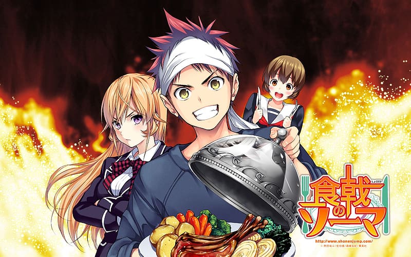 Yukihira Soma and Nakiri Erina from Food Wars : Shokugeki no Soma Wallpaper  for Dekstop by Zunnn