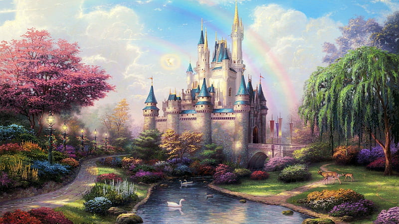 Disney Magical Kingdom, Disney, Kingdom, Abstract, Magical, Fantasy, HD wallpaper