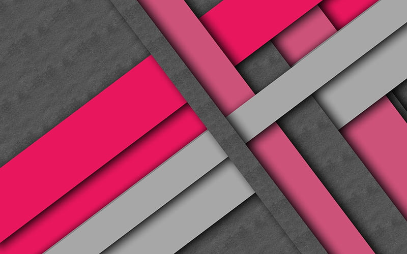 lines, pink, gray, creative, geometry, Lollipop, stripes, HD wallpaper