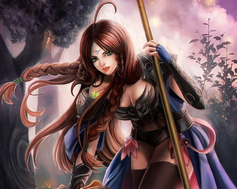 Anime Warrior Woman