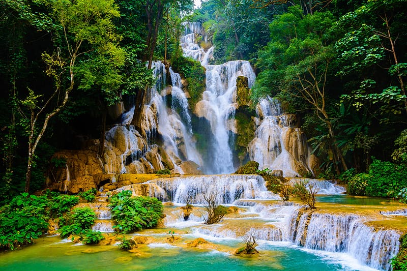 Nature Waterfalls Waterfall Vietnam HD Wallpaper Peakpx