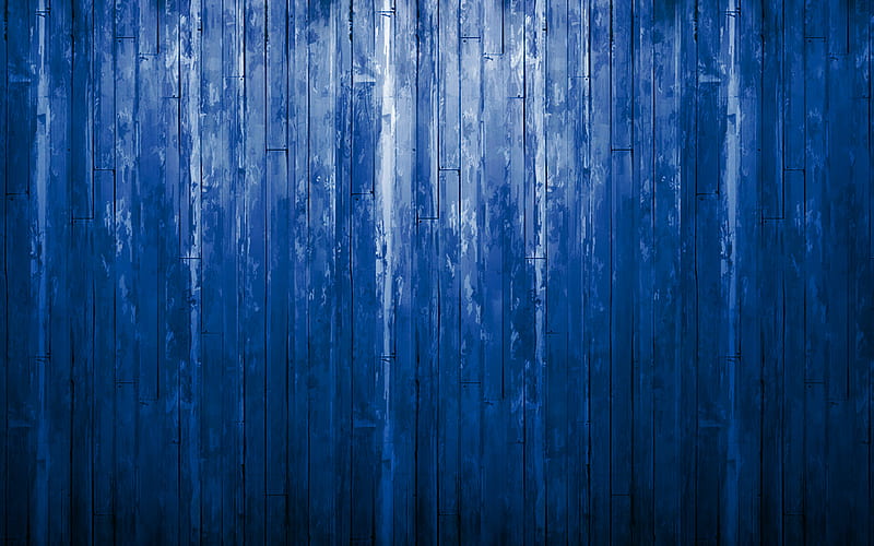 blue wooden background, blue wooden boards, wooden texture, grunge blue background, vertical boards, HD wallpaper