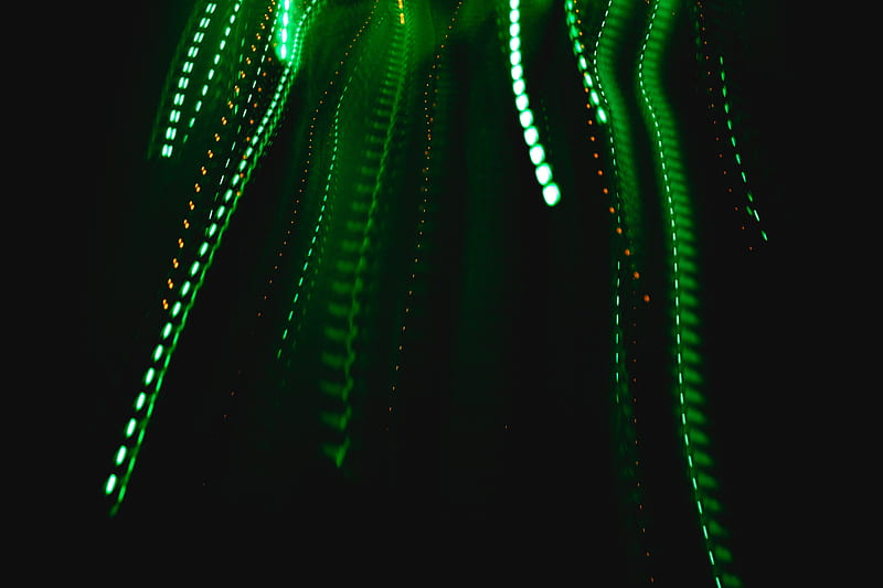 laser, lines, intermittent, green, HD wallpaper