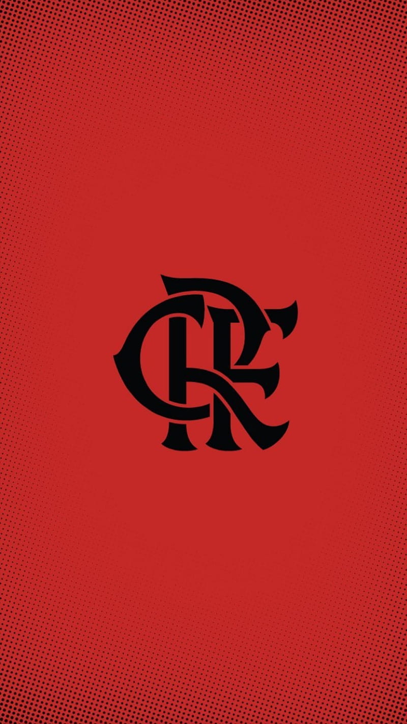 Flamengo, black, football, football team, red, team, HD phone wallpaper