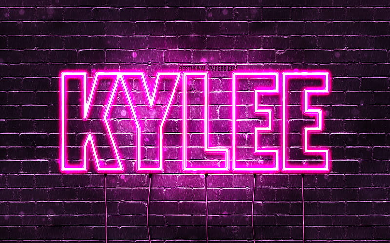 Happy Birtay Kylee pink neon lights, Kylee name, creative, Kylee Happy Birtay, Kylee Birtay, popular american female names, with Kylee name, Kylee, HD wallpaper