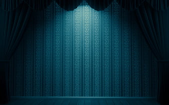 Blue curtain, drapes, texture, curtain, scene, blue, HD wallpaper | Peakpx