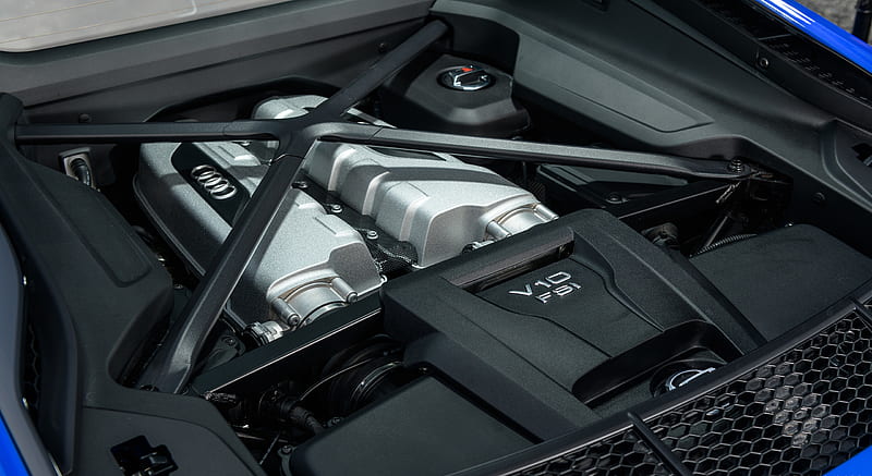 2018 Audi R8 V10 RWS (UK-Spec) - Engine , car, HD wallpaper