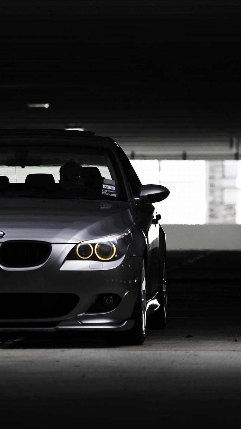 BMW e60 M5 V10, angel eyes, bmw, e60, m5, mpower, sport, v10, HD phone wallpaper