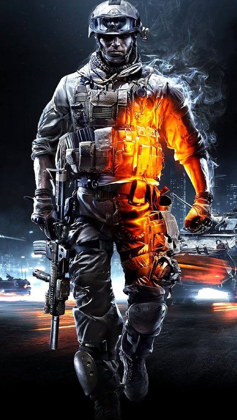 Những ai đam mê game FPS chắc chắn không thể bỏ qua cơ hội chiêm ngưỡng tác phẩm điện ảnh Battlefield 3 thông qua hình nền HD cho điện thoại của mình. Hãy thể hiện đẳng cấp chơi game của bạn và trải nghiệm thiết kế nền tảng quân sự đẹp mắt mà chỉ có thể có trên Battlefield 3 phone wallpaper!