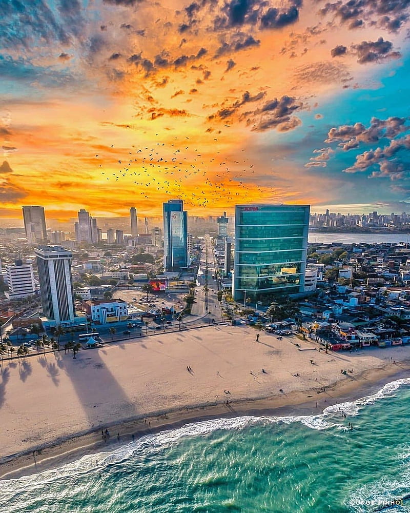 Recife Sul, litoral, capital, brazil, pernambuco, brasil, cartão postal, turismo, HD phone wallpaper