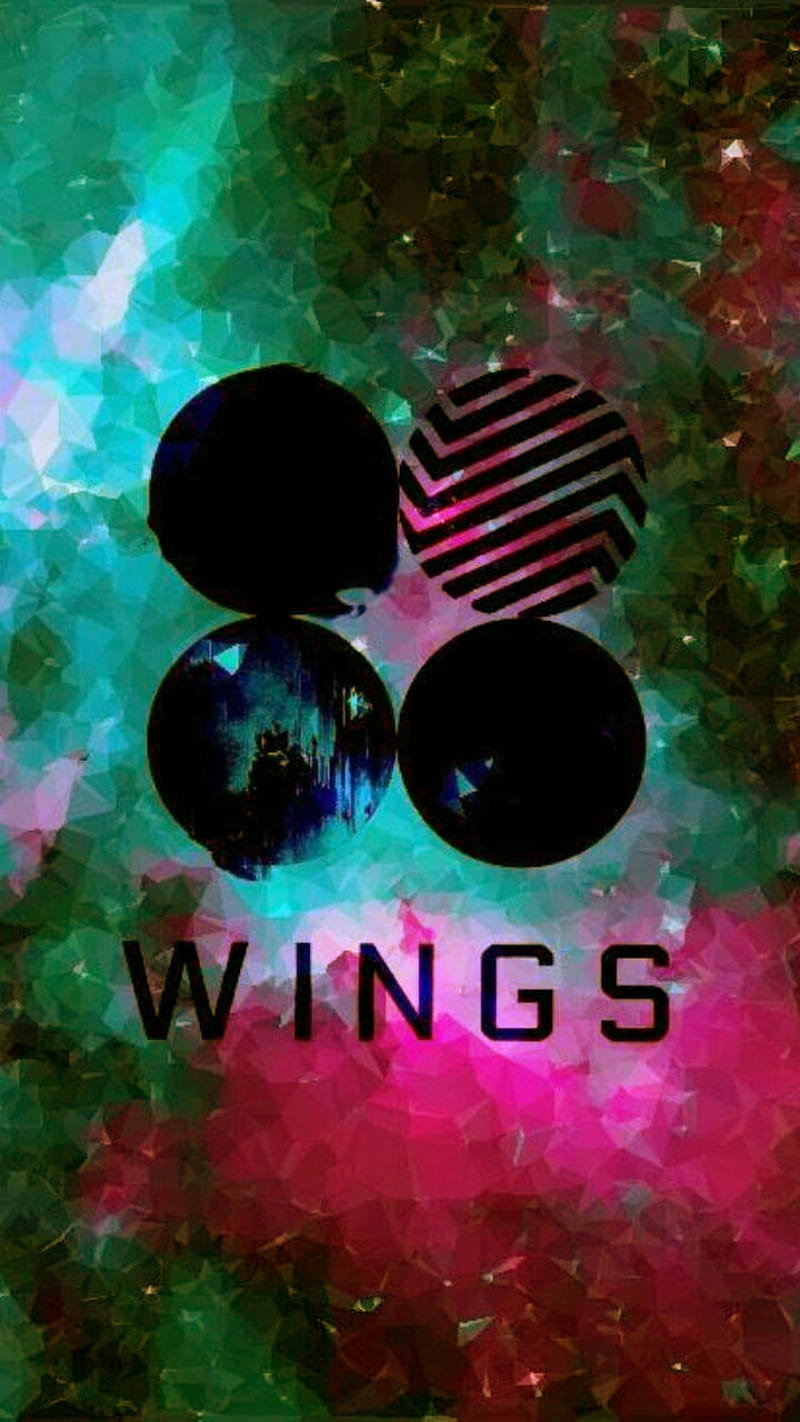 Wings BTS, album, colorful, HD phone wallpaper