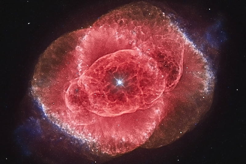 The Cat's Eye Nebula from Hubble, stars, cool, space, fun, galaxies, HD wallpaper