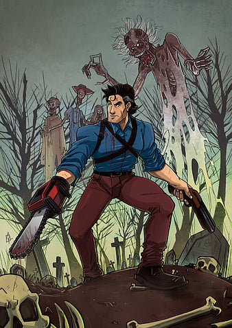 Army of Darkness, Evil Dead 3, DEPTH EFFECT optimized, phone wallpaper  [2250x5000] [20:9] : r/deptheffectwallpaper