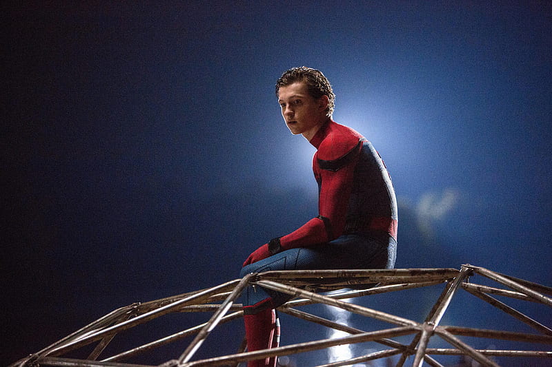 Tom Holland In Spiderman Homecoming, spiderman-homecoming, spiderman, 2017-movies, movies, tom-holland, HD wallpaper