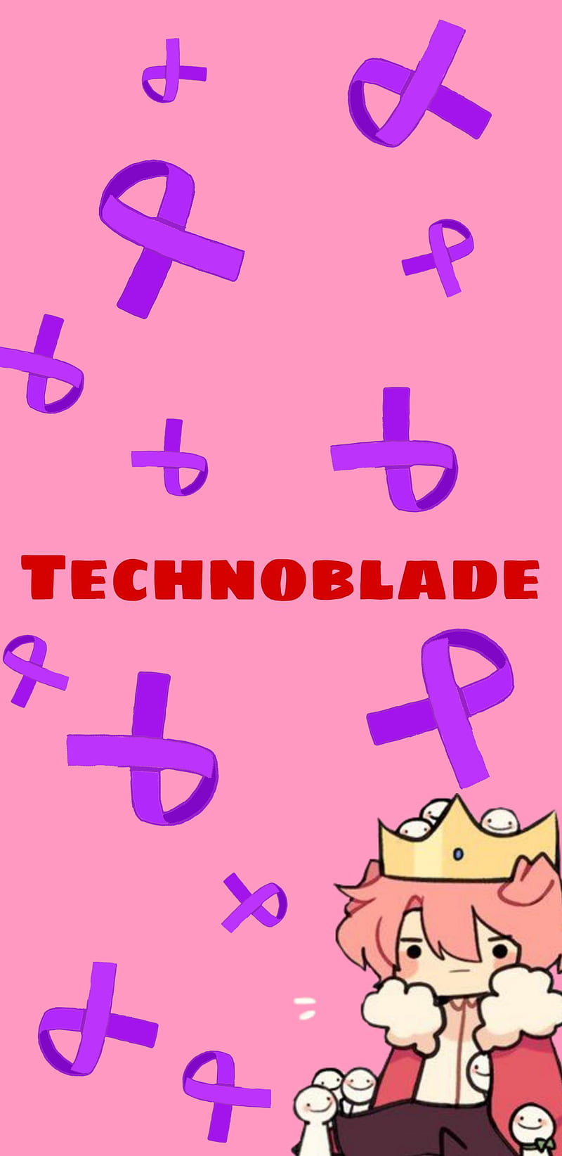 technoblade: crown!  Wallpaper iphone cute, Mc wallpaper, Cute