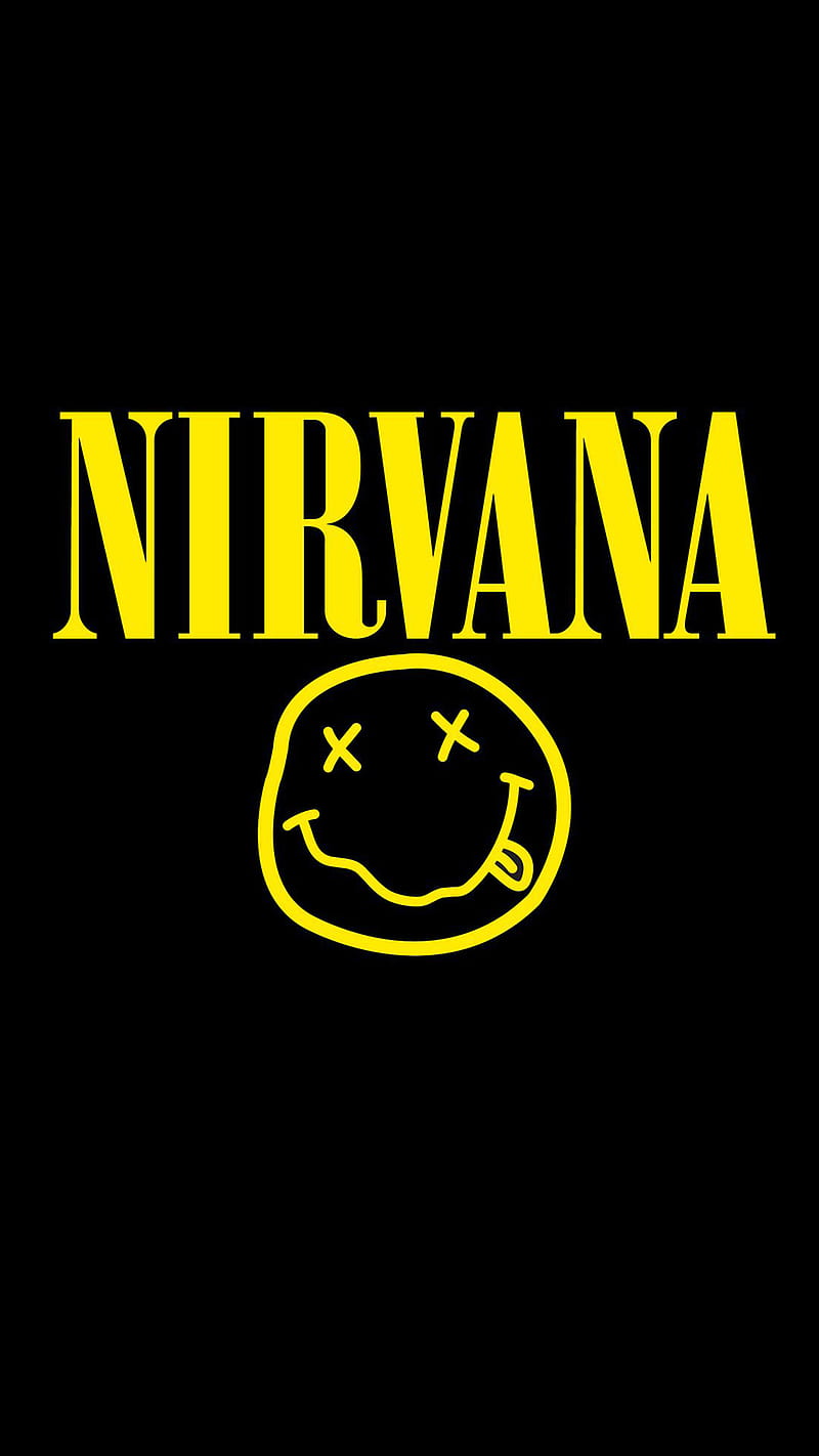 Nirvana, logo, music, rock, HD phone wallpaper