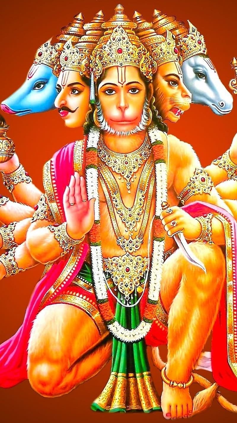 Panchmukhi Hanuman Photo  Maa Durga Wallpaper  Hanuman hd wallpaper Hanuman  wallpaper Hanuman