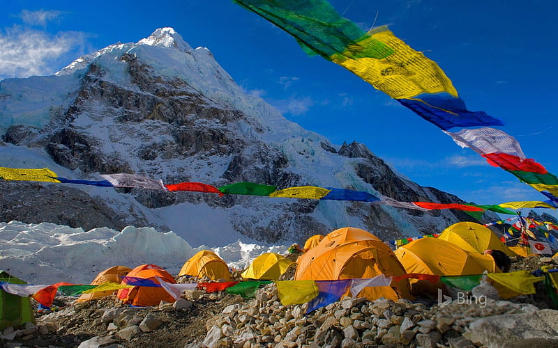 Camp Mount Everest Nepal, Mount, Camp, Nepal, Everest, HD wallpaper